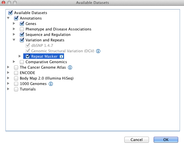 IGV Repeat Masker load.