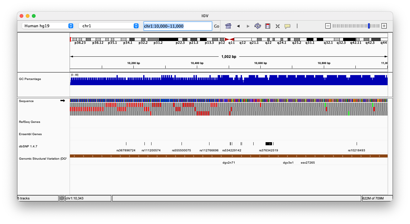 Navigating chromosome 1.